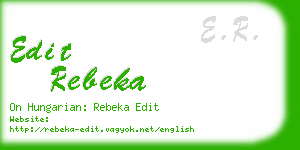 edit rebeka business card